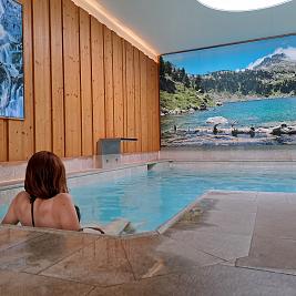 Zona de relax spa Bonaigua Hotel la Morera València d'Àneu Lleida