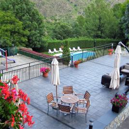 Terrasse extérieure Hotel La Morera València d'Àneu LLeida